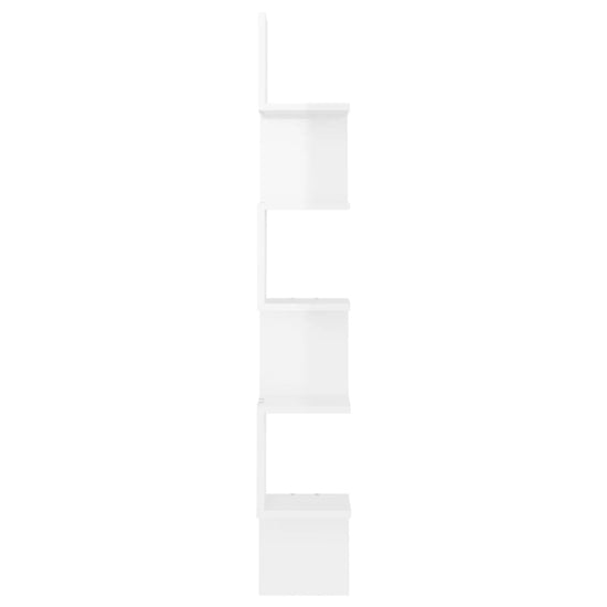 Hoekwandschap 20x20x127,5 cm spaanplaat hoogglans wit MeubelReus
