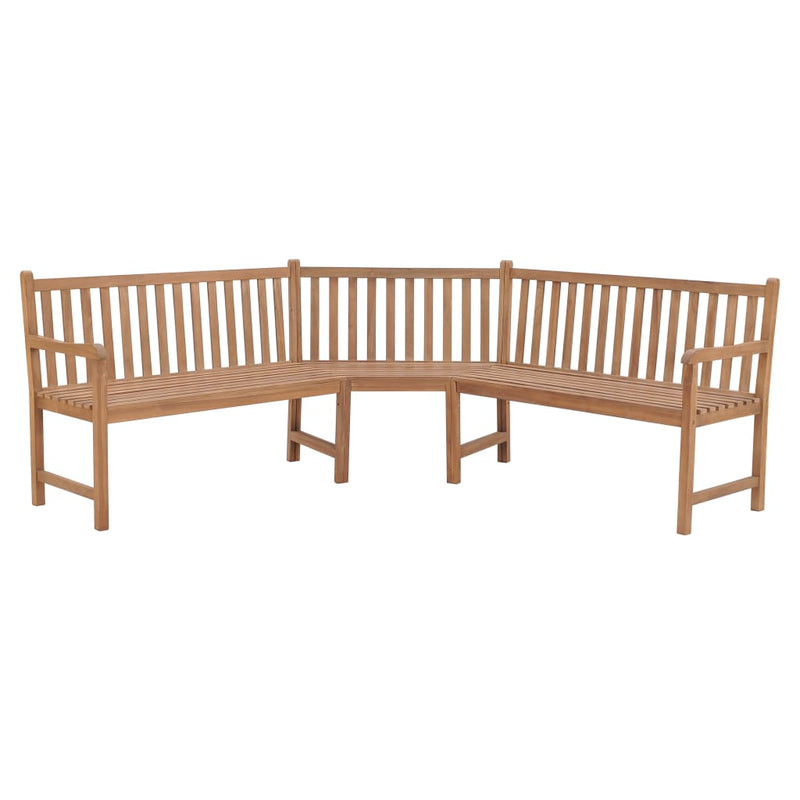Tuinhoekbank 185x185x90 cm massief teakhout MeubelReus