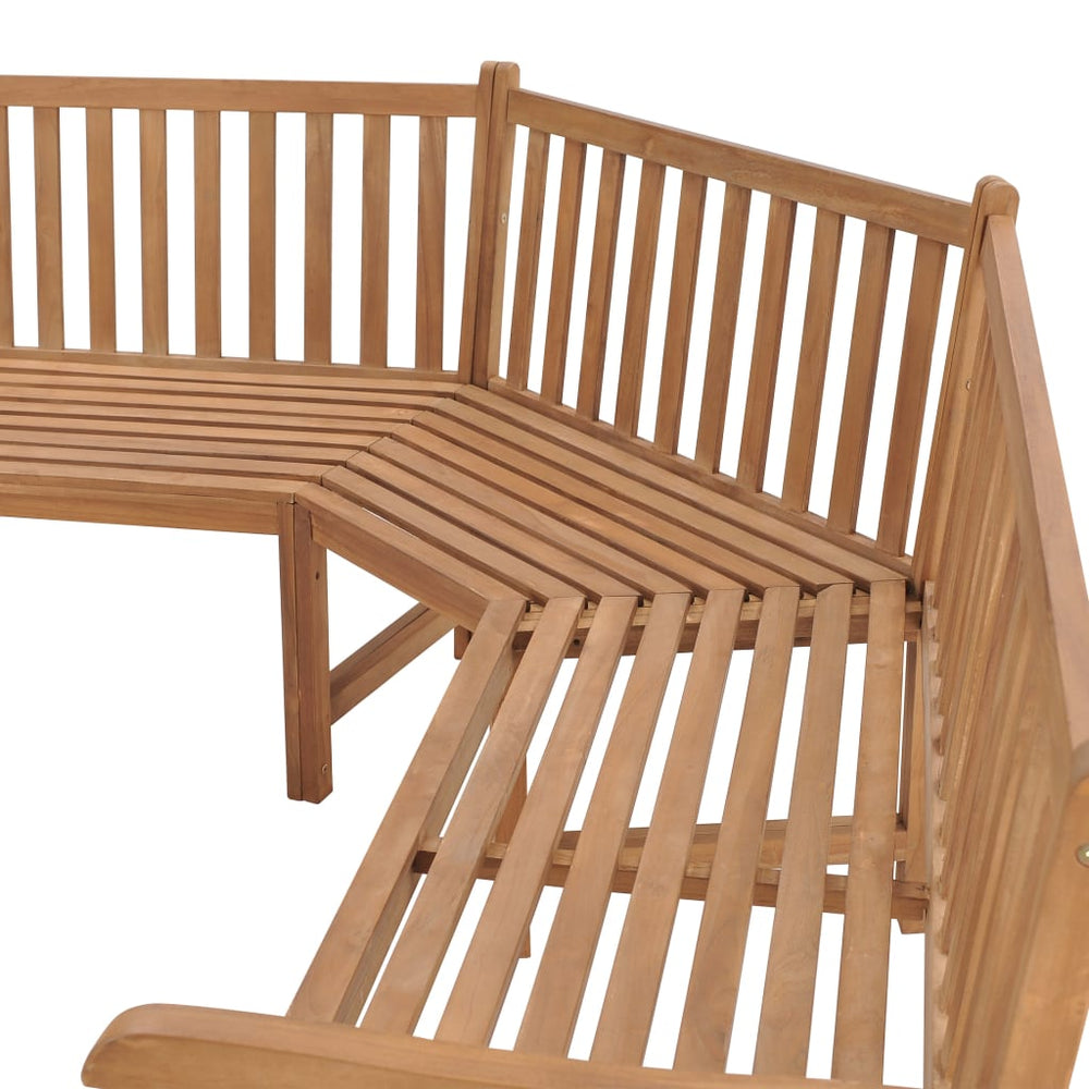 Tuinhoekbank 185x185x90 cm massief teakhout MeubelReus