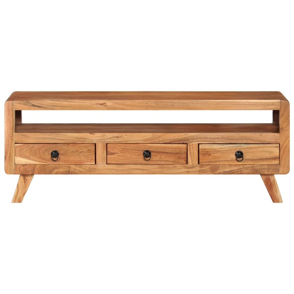 Tv-meubel 110x30x40 cm massief acaciahout MeubelReus