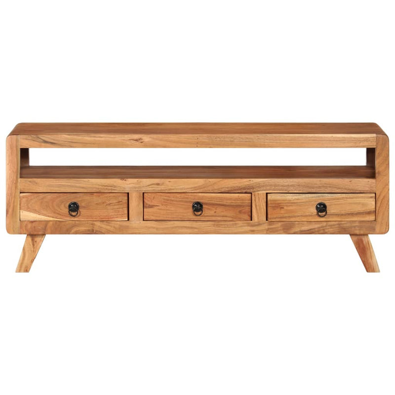 Tv-meubel 110x30x40 cm massief acaciahout MeubelReus