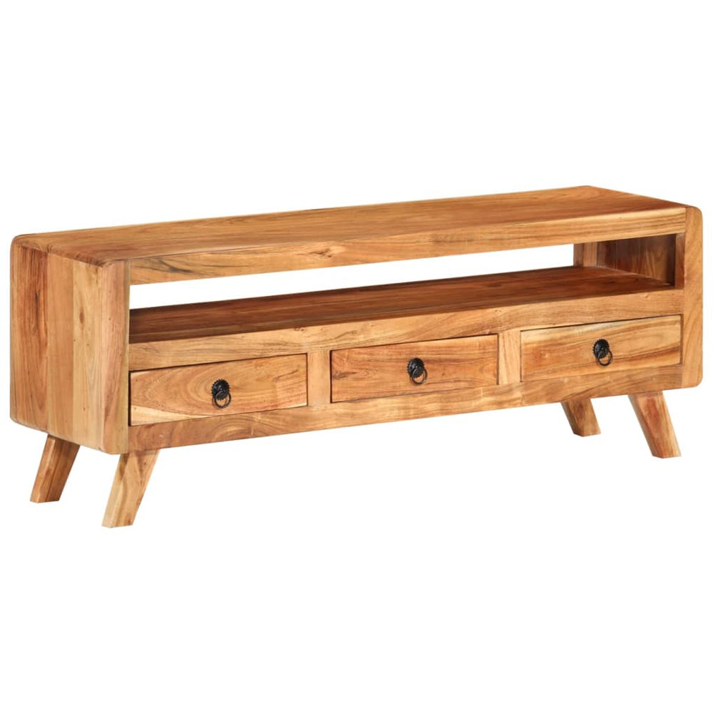 Tv-meubel 110x30x40 cm massief acaciahout MeubelReus