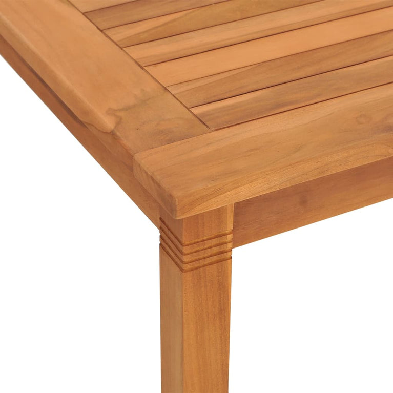 Tuintafel 85x85x75 cm massief teakhout MeubelReus