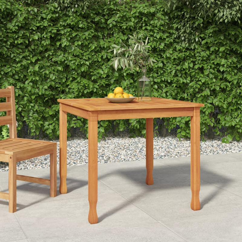 Tuintafel 85x85x75 cm massief teakhout MeubelReus
