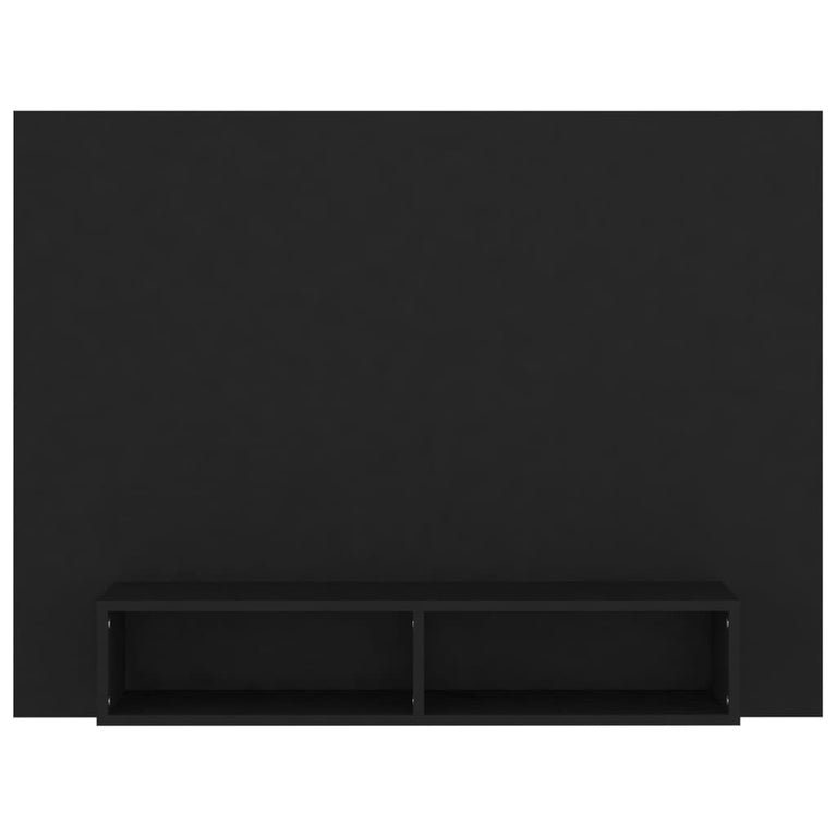 Tv-wandmeubel 120x23,5x90 cm spaanplaat zwart MeubelReus