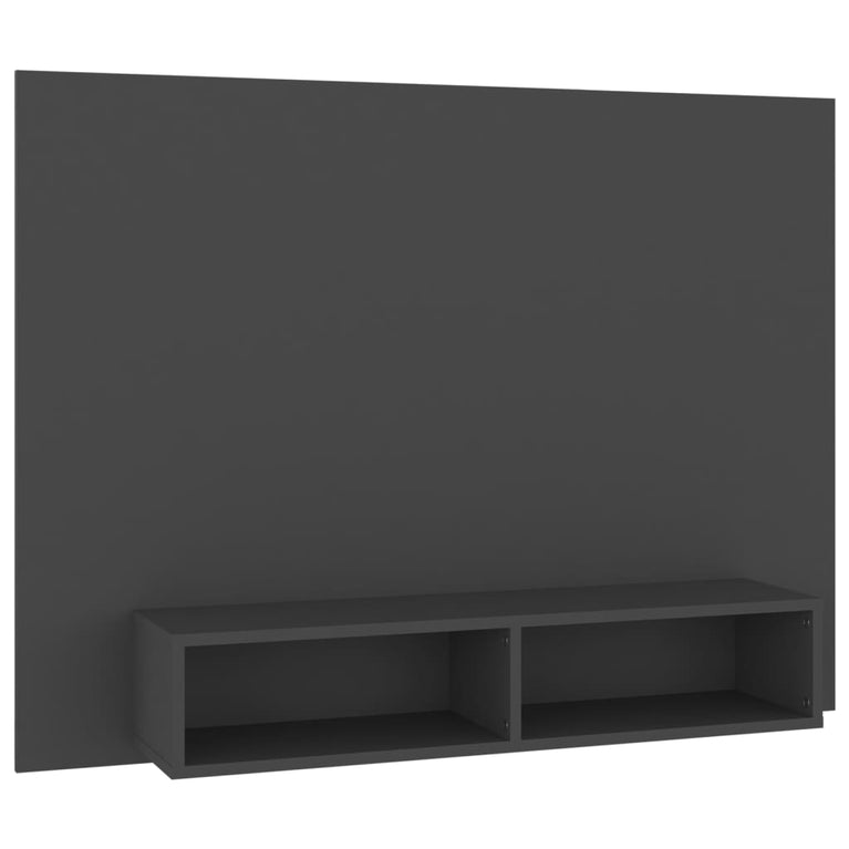 Tv-wandmeubel 120x23,5x90 cm spaanplaat grijs MeubelReus