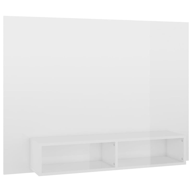Tv-wandmeubel 120x23,5x90 cm spaanplaat hoogglans wit MeubelReus