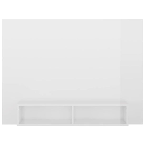 Tv-wandmeubel 120x23,5x90 cm spaanplaat hoogglans wit MeubelReus