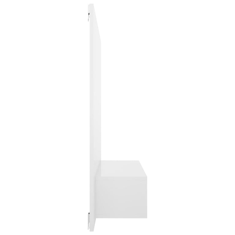 Tv-wandmeubel 120x23,5x90 cm spaanplaat hoogglans wit MeubelReus