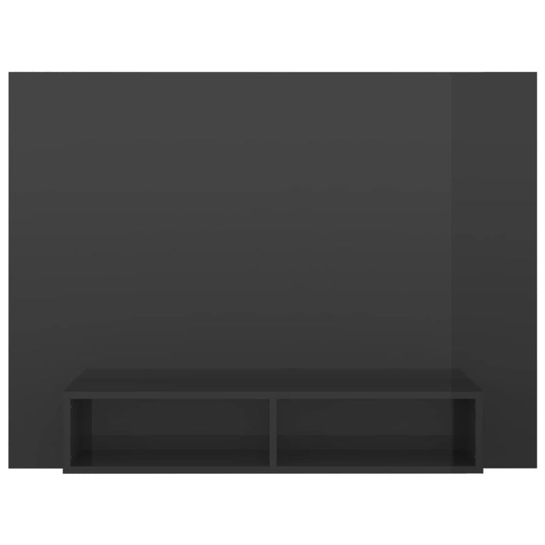 Tv-wandmeubel 120x23,5x90 cm spaanplaat hoogglans grijs MeubelReus