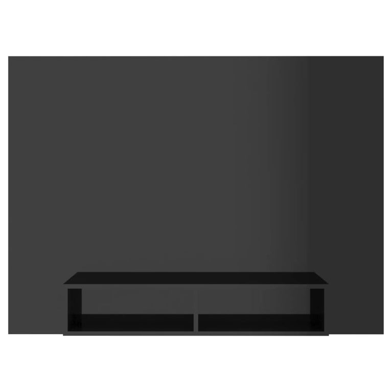Tv-wandmeubel 135x23,5x90 cm spaanplaat hoogglans zwart MeubelReus