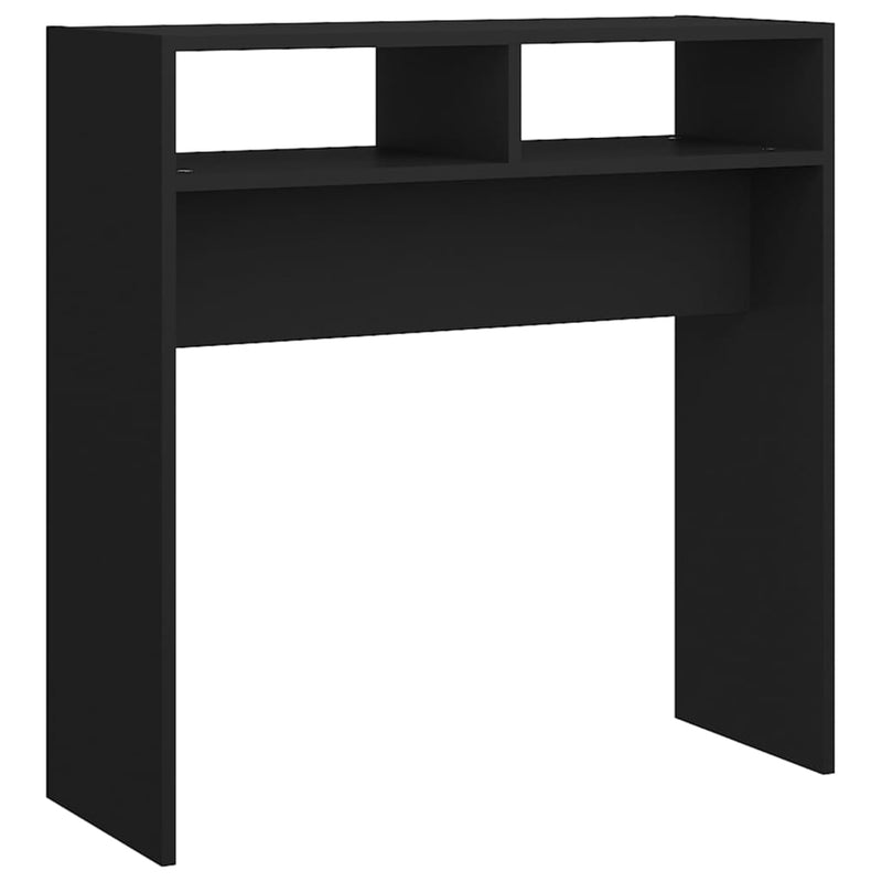 Wandtafel 78x30x80 cm bewerkt hout zwart MeubelReus