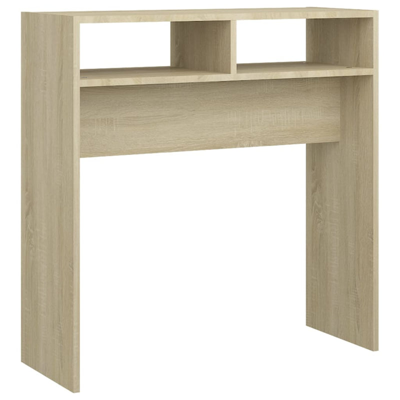 Wandtafel 78x30x80 cm spaanplaat sonoma eikenkleurig MeubelReus