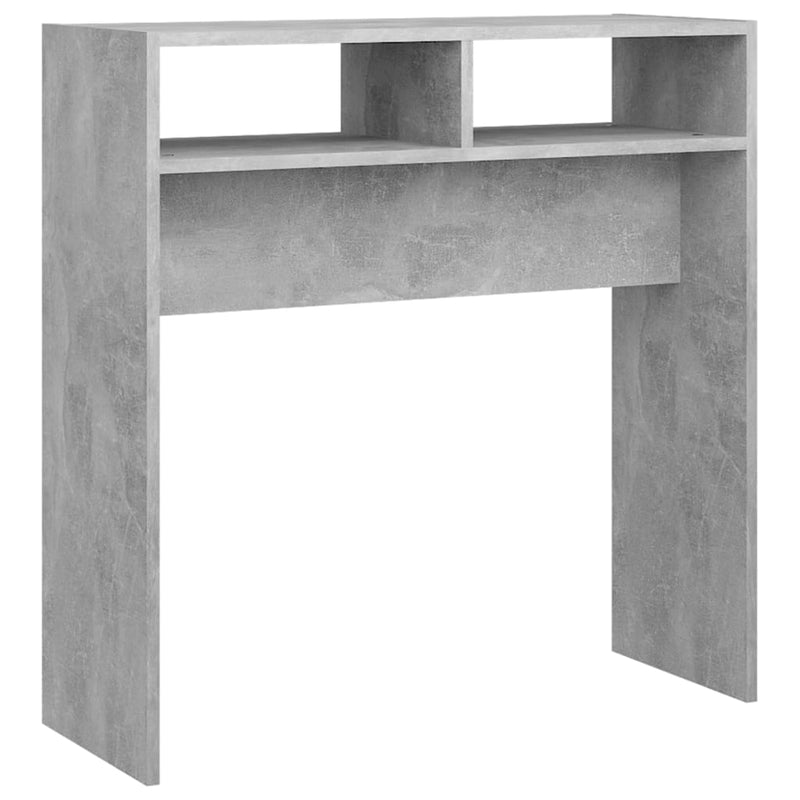 Wandtafel 78x30x80 cm spaanplaat betongrijs MeubelReus