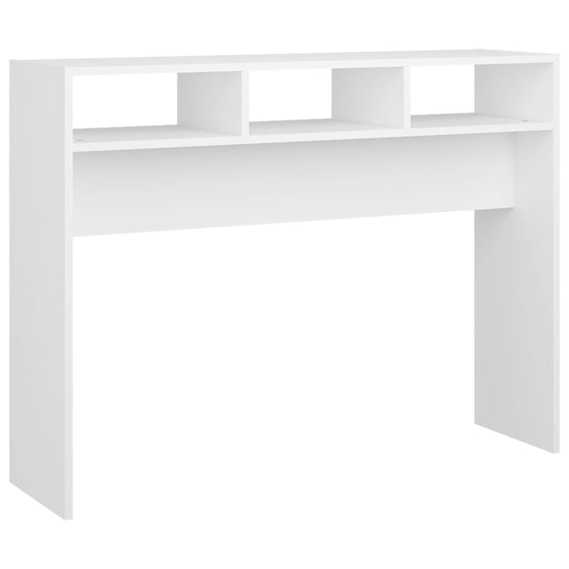 Wandtafel 105x30x80 cm spaanplaat wit