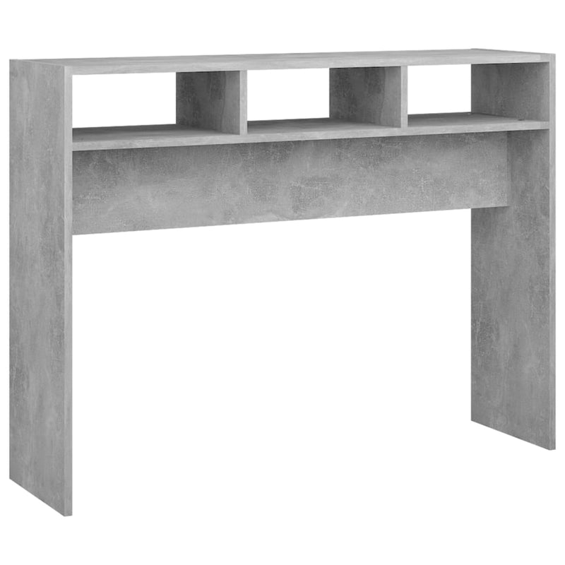 Wandtafel 105x30x80 cm spaanplaat betongrijs MeubelReus