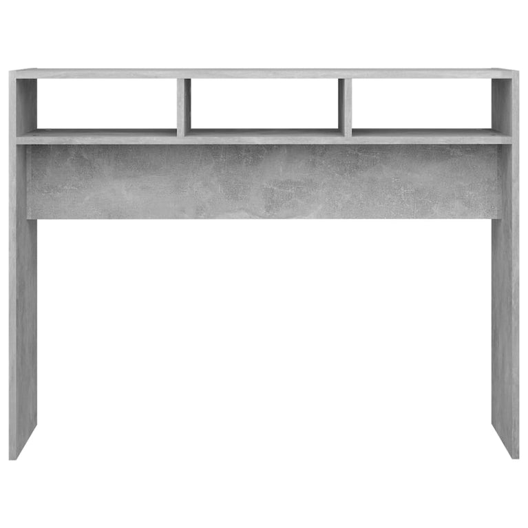 Wandtafel 105x30x80 cm spaanplaat betongrijs MeubelReus