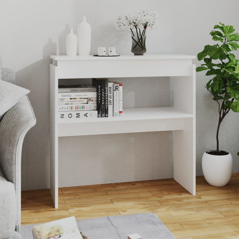 Wandtafel 80x30x80 cm spaanplaat wit MeubelReus