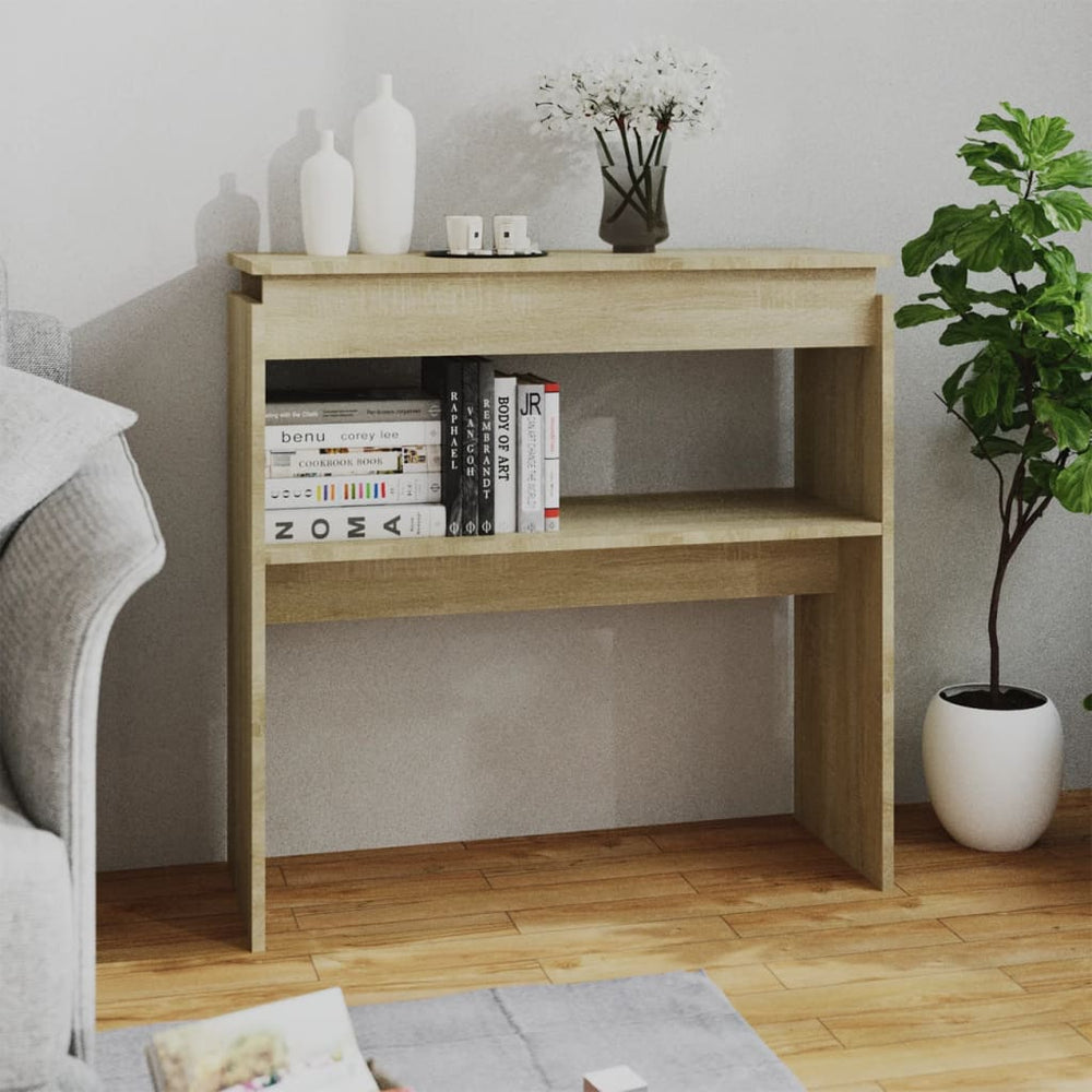 Wandtafel 80x30x80 cm spaanplaat sonoma eikenkleurig MeubelReus