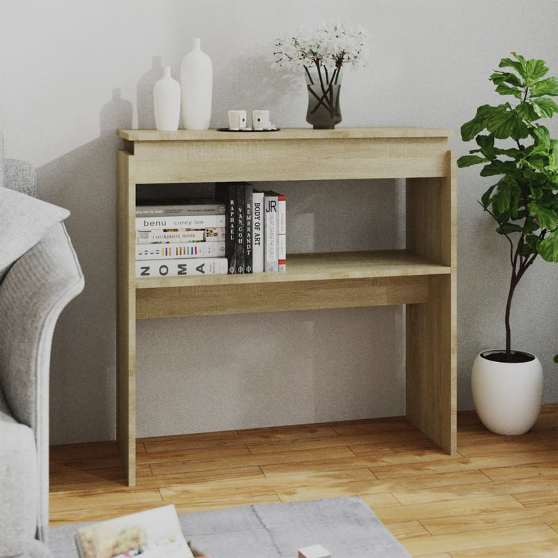 Wandtafel 80x30x80 cm spaanplaat sonoma eikenkleurig MeubelReus