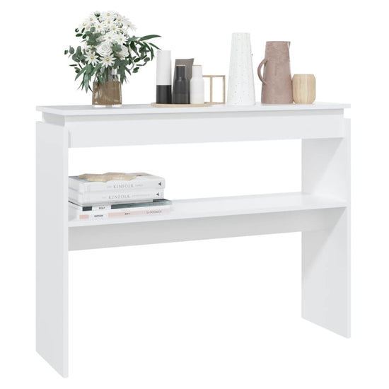 Wandtafel 102x30x80 cm spaanplaat wit MeubelReus