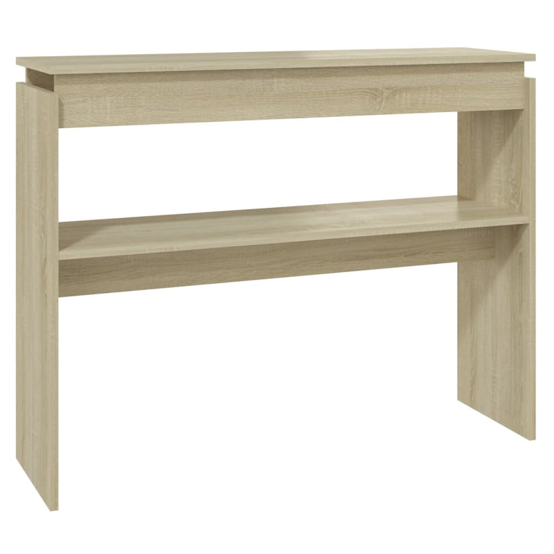 Wandtafel 102x30x80 cm spaanplaat sonoma eikenkleurig