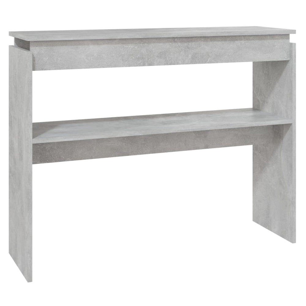 Wandtafel 102x30x80 cm spaanplaat betongrijs MeubelReus