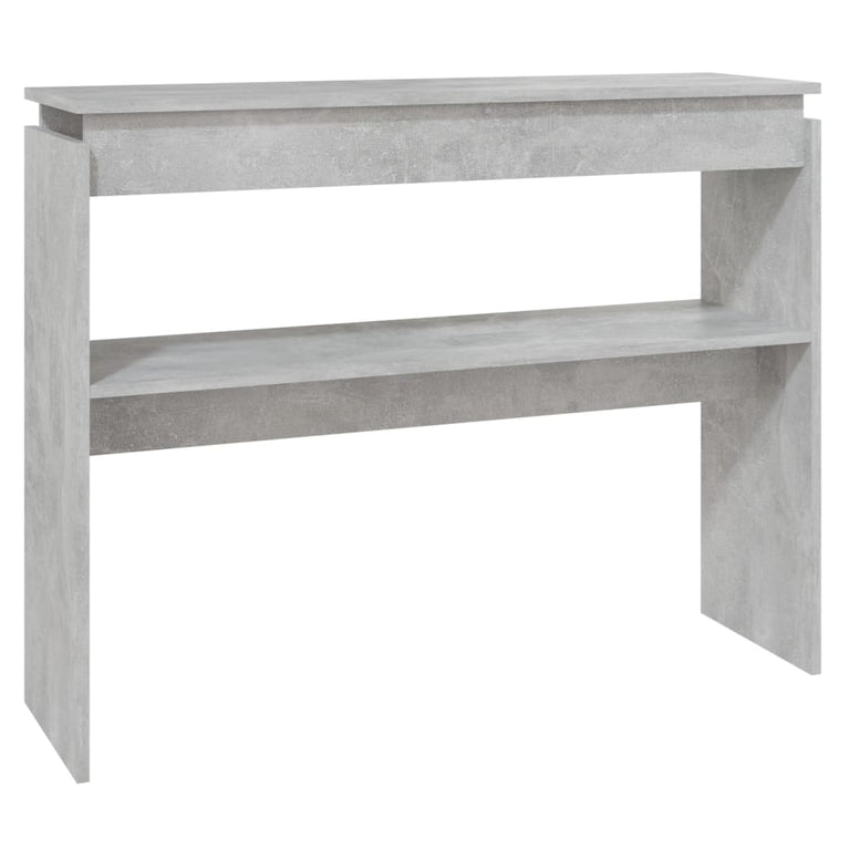 Wandtafel 102x30x80 cm spaanplaat betongrijs MeubelReus
