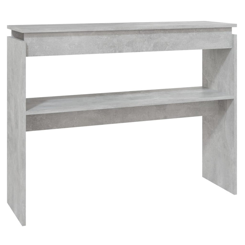 Wandtafel 102x30x80 cm spaanplaat betongrijs MeubelReus