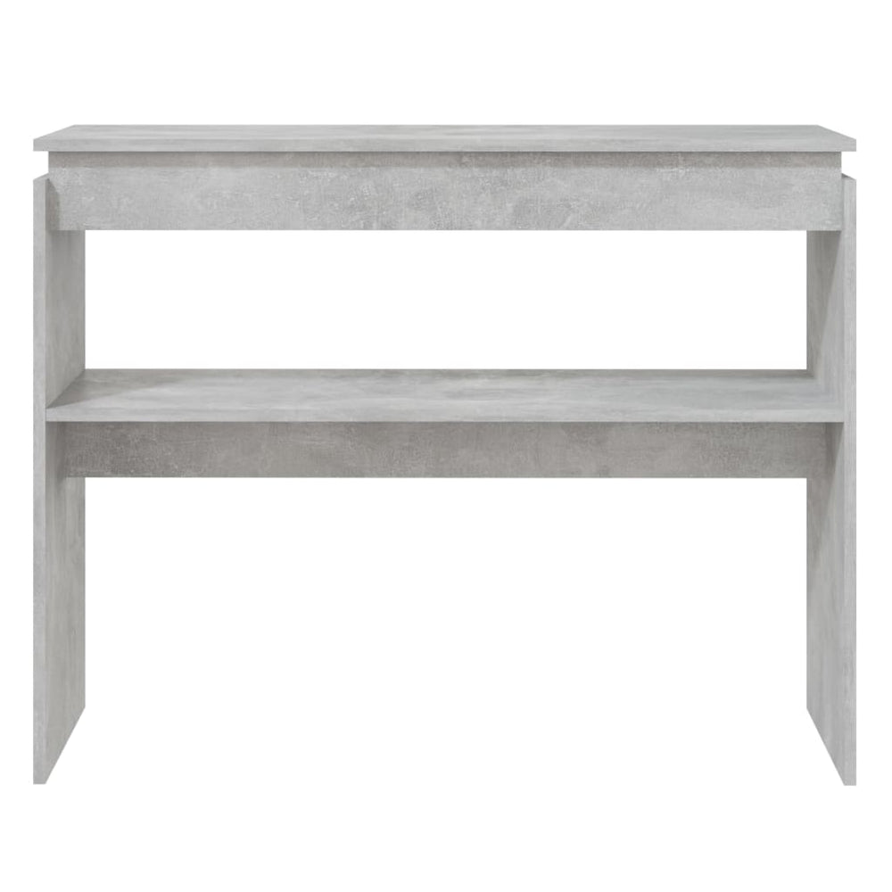 Wandtafel 102x30x80 cm spaanplaat betongrijs MeubelReus