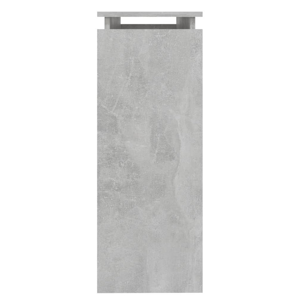 Wandtafel 102x30x80 cm spaanplaat betongrijs MeubelReus