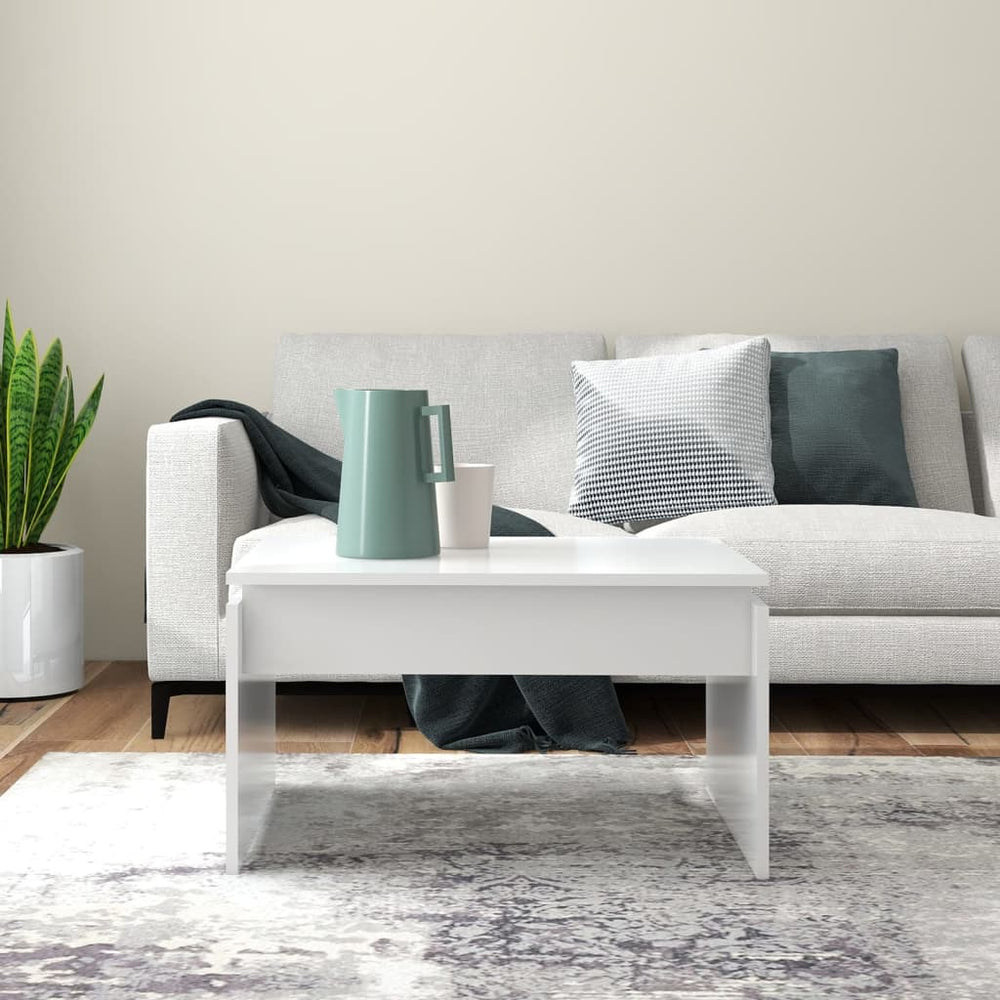 Salontafel 68x50x38 cm bewerkt hout wit MeubelReus