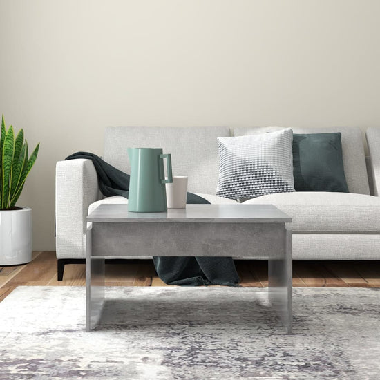 Salontafel 68x50x38 cm spaanplaat betongrijs MeubelReus