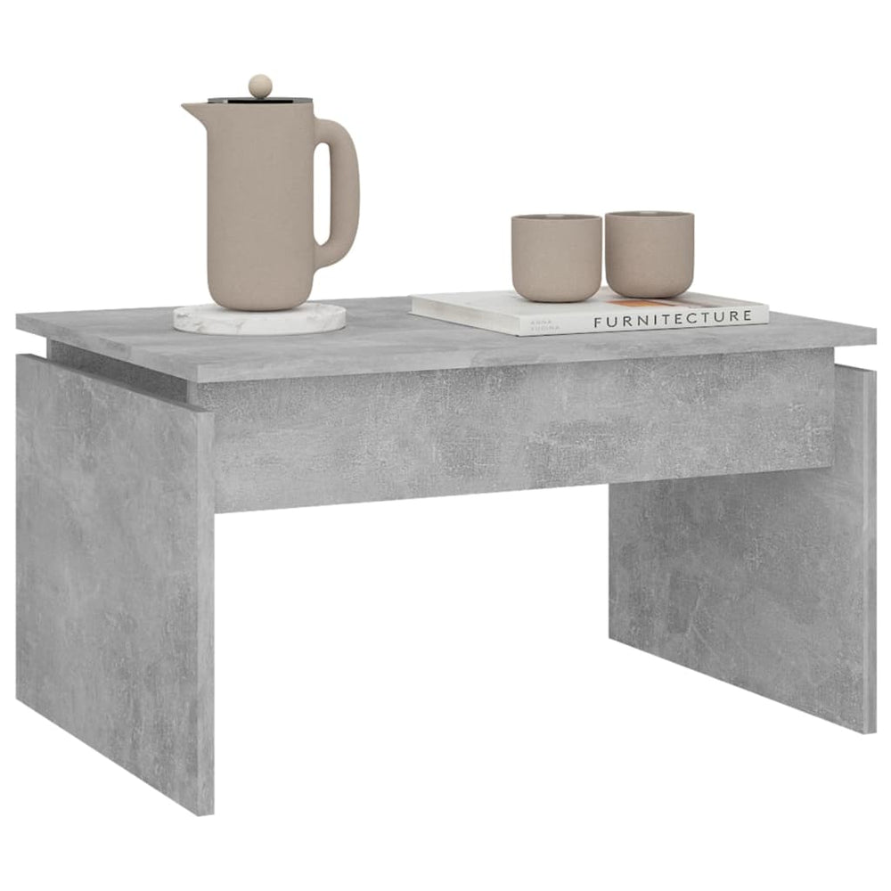 Salontafel 68x50x38 cm spaanplaat betongrijs MeubelReus