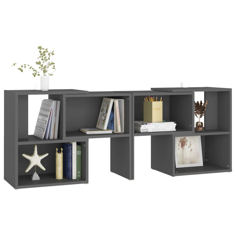 Tv-meubel meubel 104x30x52 cm spaanplaat grijs MeubelReus