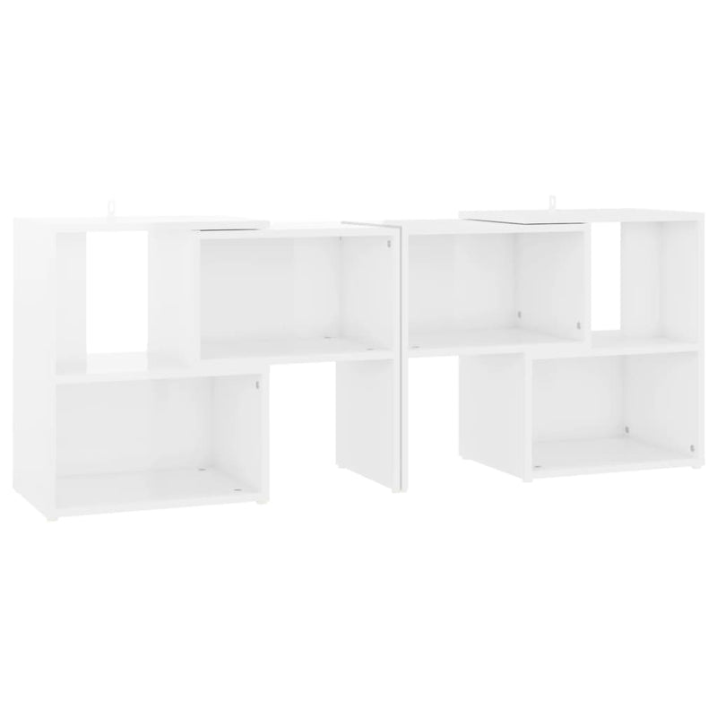 Tv-meubel 104x30x52 cm spaanplaat hoogglans wit MeubelReus