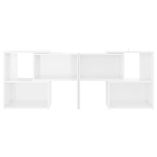 Tv-meubel 104x30x52 cm spaanplaat hoogglans wit MeubelReus
