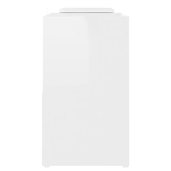 Tv-meubel 104x30x52 cm spaanplaat hoogglans wit MeubelReus