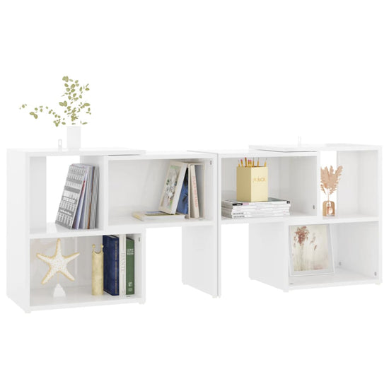 Tv-meubel 104x30x52 cm spaanplaat hoogglans wit MeubelReus