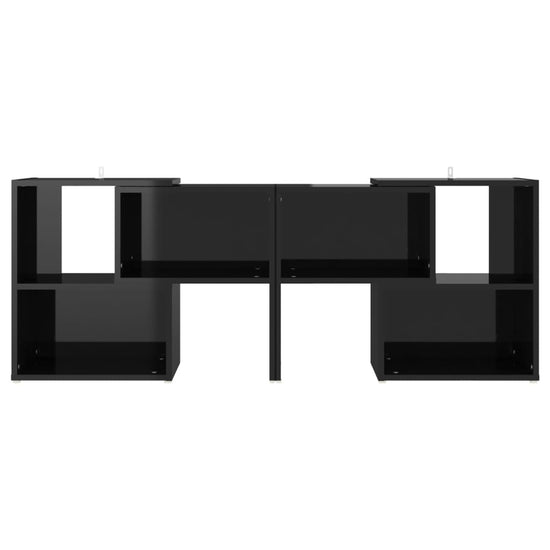 Tv-meubel 104x30x52 cm spaanplaat hoogglans zwart MeubelReus