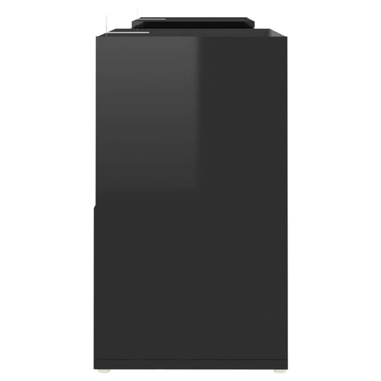 Tv-meubel 104x30x52 cm spaanplaat hoogglans zwart MeubelReus