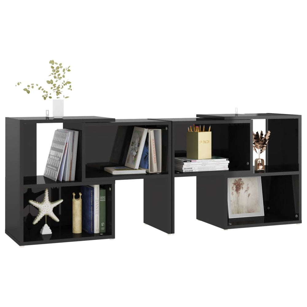 Tv-meubel 104x30x52 cm spaanplaat hoogglans zwart MeubelReus