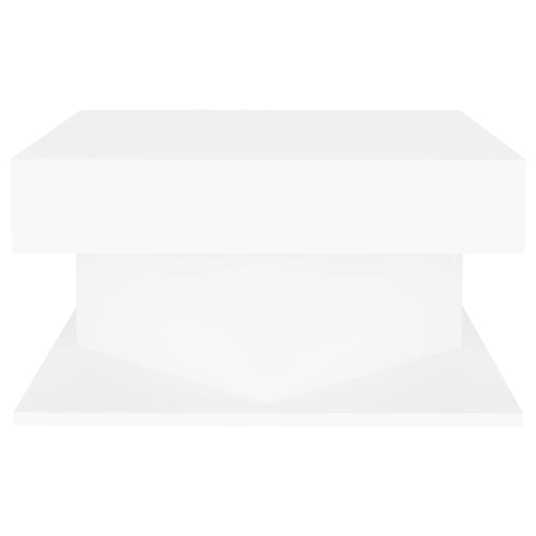 Salontafel 57x57x30 cm spaanplaat wit