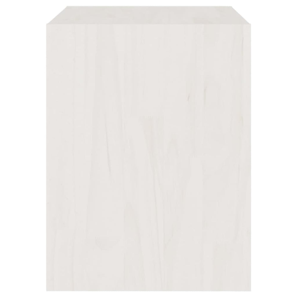 Nachtkastjes 2st 40x30,5x40 cm massief grenenhout wit MeubelReus