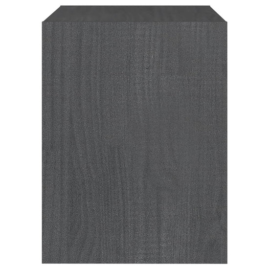 Nachtkastjes 2st 40x30,5x40 cm massief grenenhout grijs MeubelReus