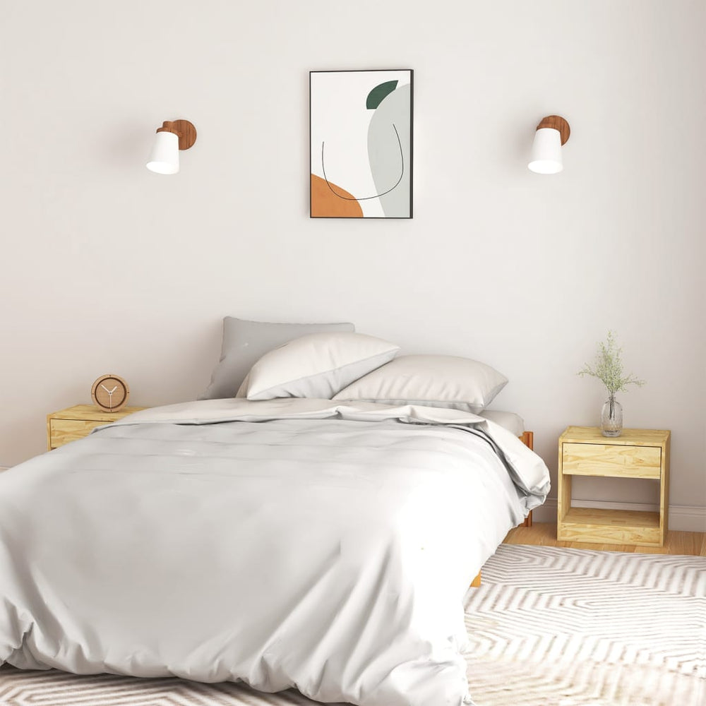Nachtkastjes 2 st 50x34x50 cm massief grenenhout MeubelReus