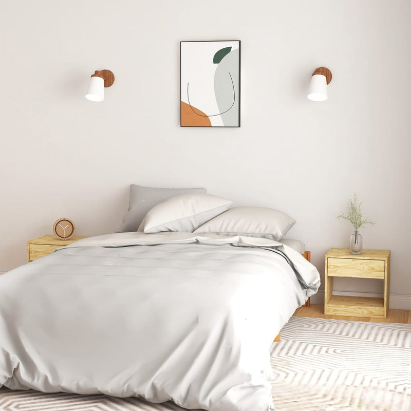 Nachtkastjes 2 st 50x34x50 cm massief grenenhout MeubelReus