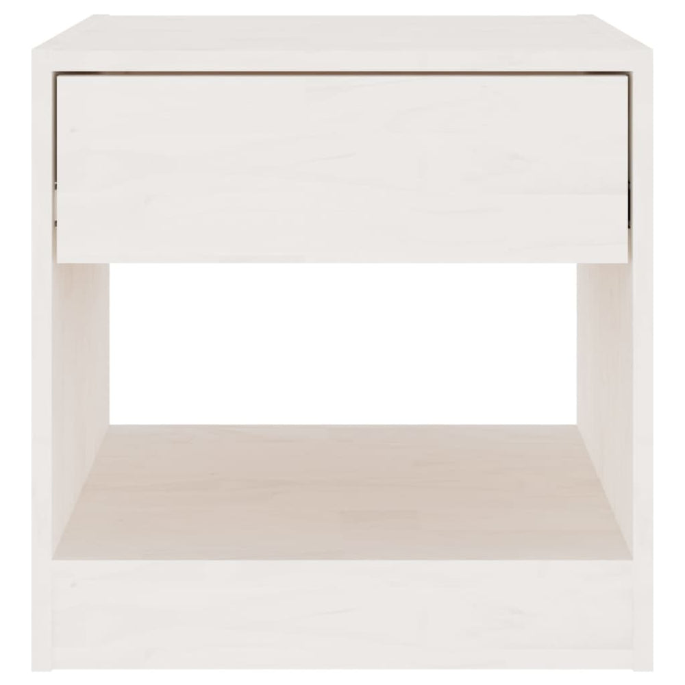 Nachtkastjes 2 st 40x31x40 cm massief grenenhout wit MeubelReus