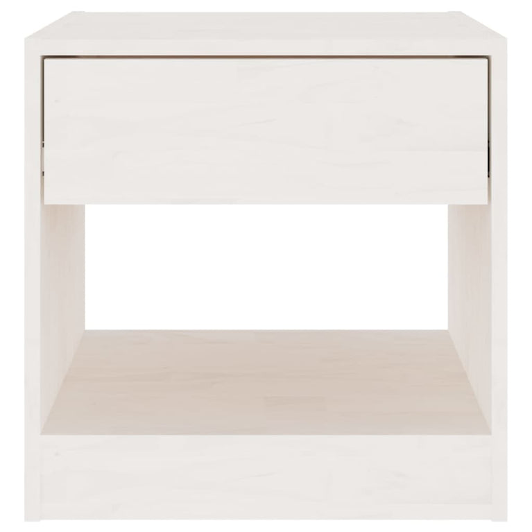 Nachtkastjes 2 st 40x31x40 cm massief grenenhout wit MeubelReus
