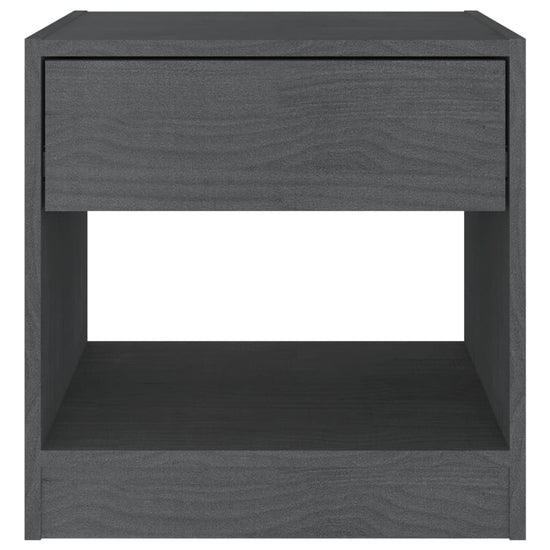 Nachtkastjes 2 st 40x31x40 cm massief grenenhout grijs MeubelReus